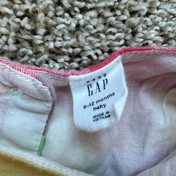 Gap baby girl dress plaid dress bright colors summer dress size 6-12 months - Picture 6 of 6